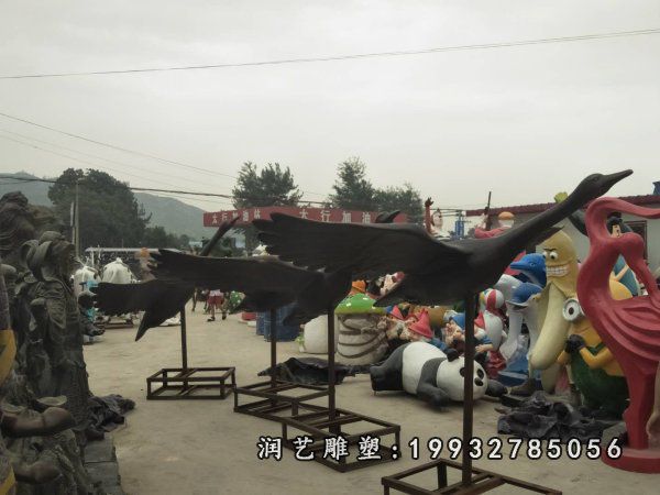 企业大雁动物铜雕