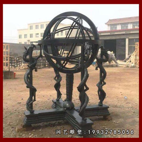 公司浑天仪景观铜雕