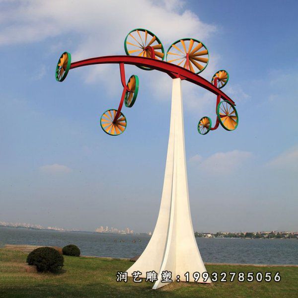 广场风车不锈钢景观雕塑