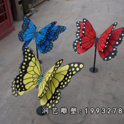 不锈钢蝴蝶动物雕塑 (24)