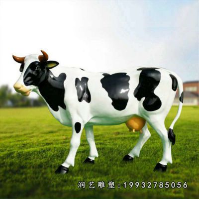 玻璃钢奶牛雕塑  (244)