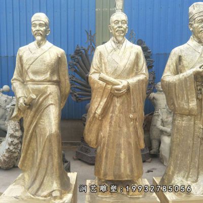庙宇扁鹊人物铜雕 