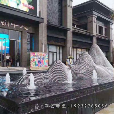不锈钢假山雕塑 (53)