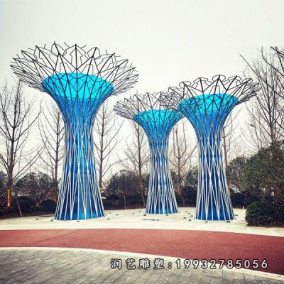 不锈钢镂空景观雕塑 (14)