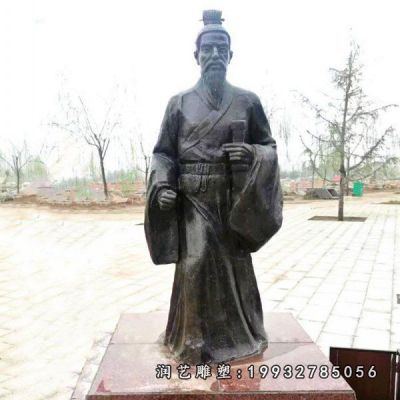 校园扁鹊人物铜雕