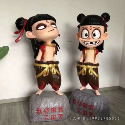 玻璃钢哪吒雕塑 (18)