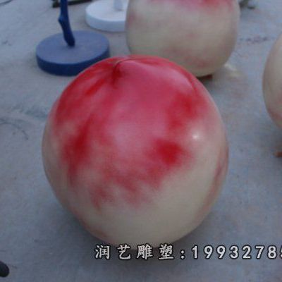 酒店玻璃钢桃子景观雕塑
