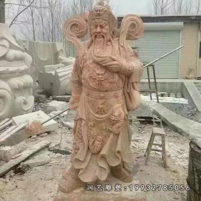 酒店关公人物石雕