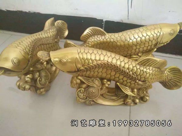 商业街动物鱼铜雕