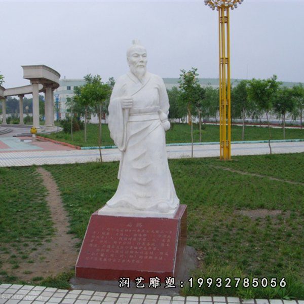 景区人物扁鹊石雕
