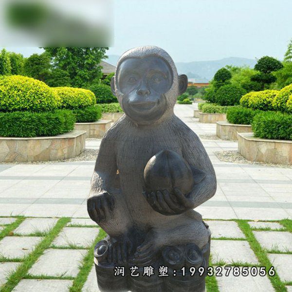 园林猴子动物石雕