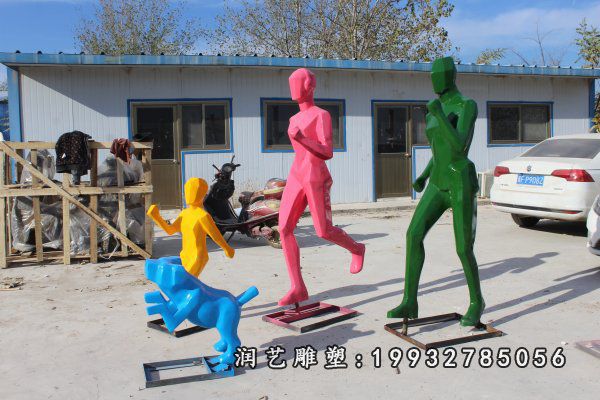 景区玻璃钢一家人人物雕塑