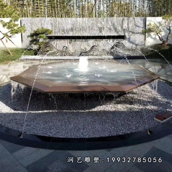 公司不锈钢假山景观雕塑
