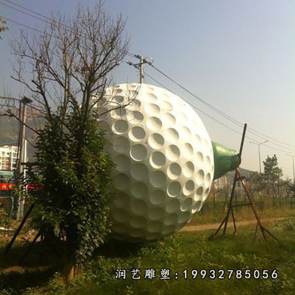 小区高尔夫球景观石雕
