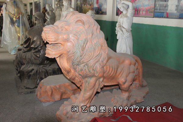 花园狮子动物石雕