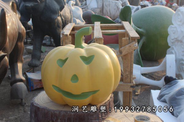 室外玻璃钢南瓜景观雕塑