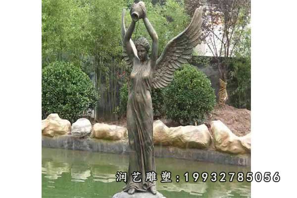 城市天使人物铜雕