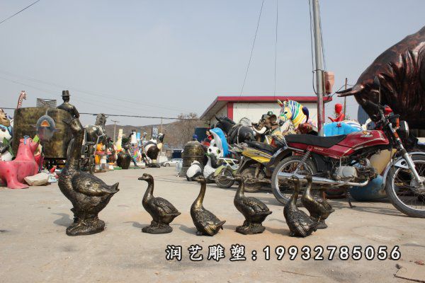 商场天鹅动物铜雕