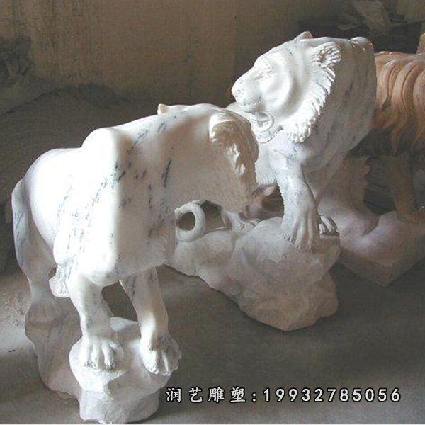 别墅十二生肖动物石雕