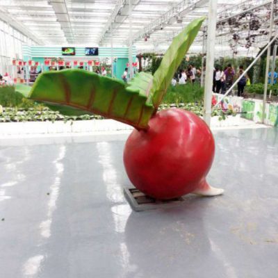 小区玻璃钢萝卜雕塑