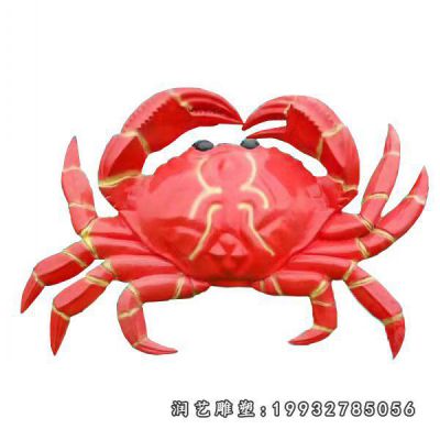 游乐场玻璃钢螃蟹动物雕塑