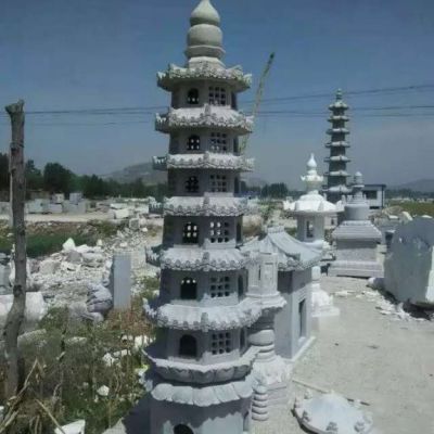 小区石塔景观石雕