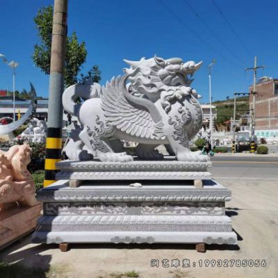 校园景观动物貔貅石雕