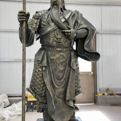 公司人物关公铜雕
